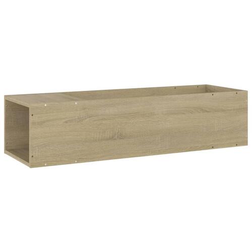 Tv-bord 100x24x32 cm konstrueret træ sonoma-eg