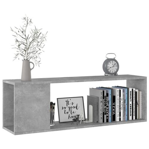 Tv-bord 100x24x32 cm konstrueret træ betongrå