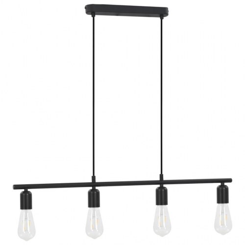 Loftlampe 80 cm E27 sort