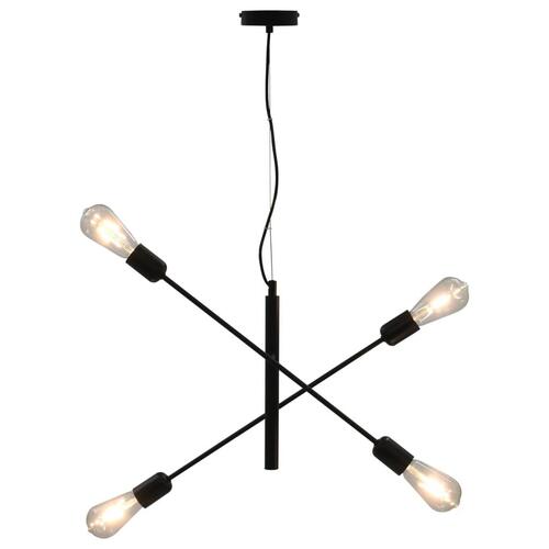 Loftlampe E27 sort