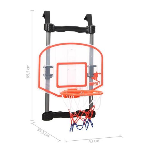 Basketballsæt til børn dørophængt justerbart