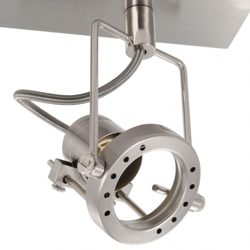 2-vejs spotlampe GU10 sølvfarvet