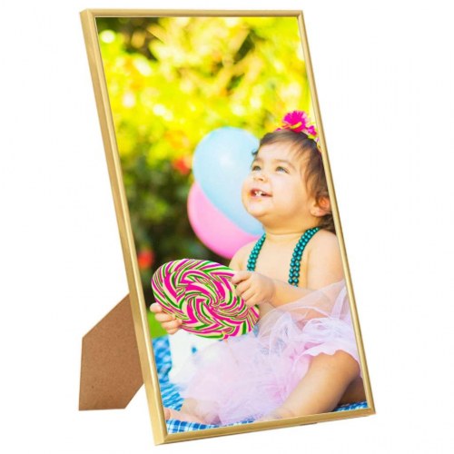 Billedrammer 5 stk. til bord 10x15 cm MDF guldfarvet