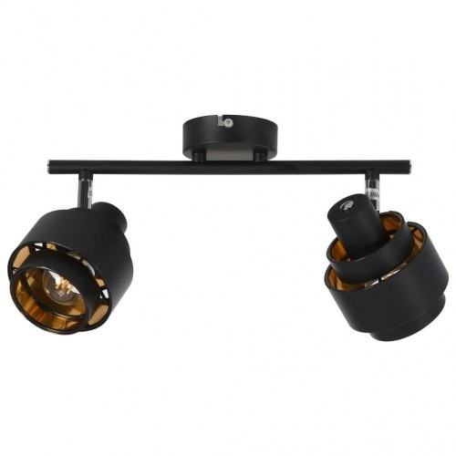 2-vejs spotlampe E14 sort