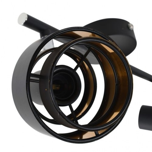 2-vejs spotlampe E14 sort