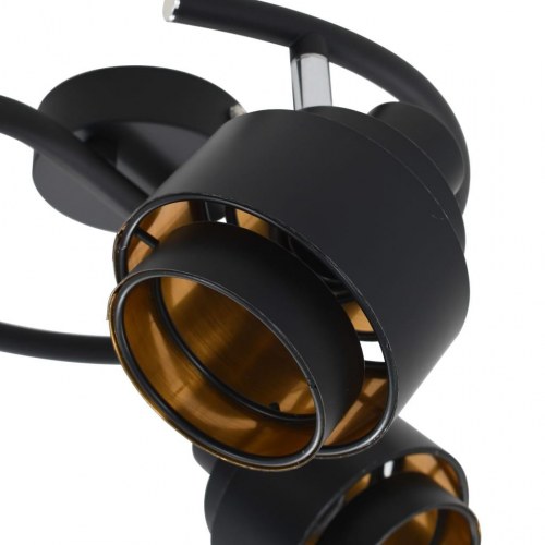 3-vejs spotlampe E14 sort