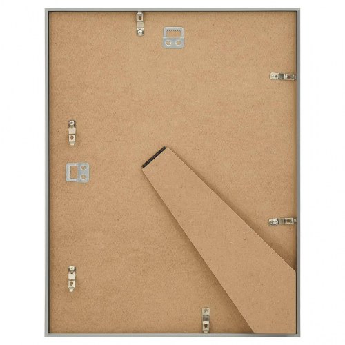 Billedrammer 3 stk. til væg eller bord 50x60 cm MDF sølvfarvet