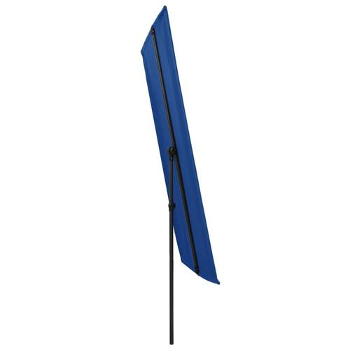 Parasol med aluminiumstang 2x1,5 m azurblå