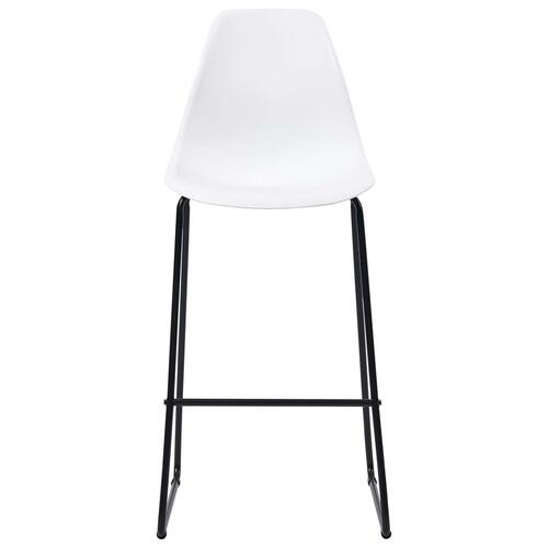 Barstole 4 stk. plastik hvid