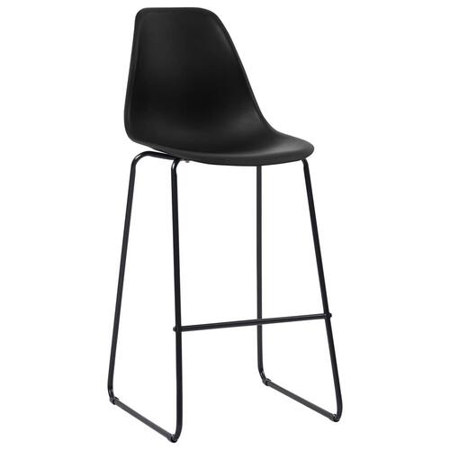 Barstole 2 stk. plastik sort
