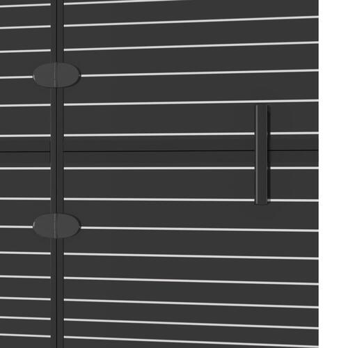 Foldbar bruseafskærmning 80x140 cm sikkerhedsglas sort