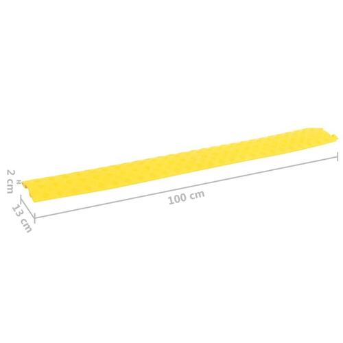 Kabelbeskyttere 4 stk. 98,5 cm ramper gul