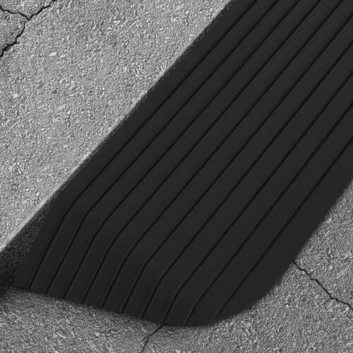 Tærskelramper 2 stk. 110x32x3,8 cm gummi