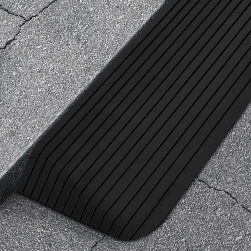 Tærskelrampe 110x41x5 cm gummi