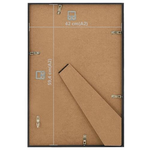 Billedrammer 5 stk. til væg eller bord 42x59,4 cm MDF sort