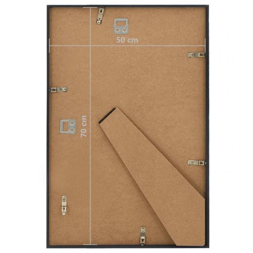 Billedrammer 3 stk. til væg 50x70 cm MDF sort
