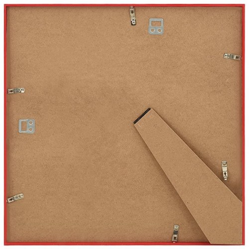 Billedrammer 5 stk. til væg eller bord 50x50 cm MDF rød