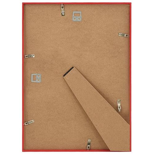 Billedrammer 5 stk. til væg eller bord 70x90 cm MDF rød