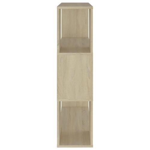 Bogreol/rumdeler 80x24x94 cm konstrueret træ sonoma-eg