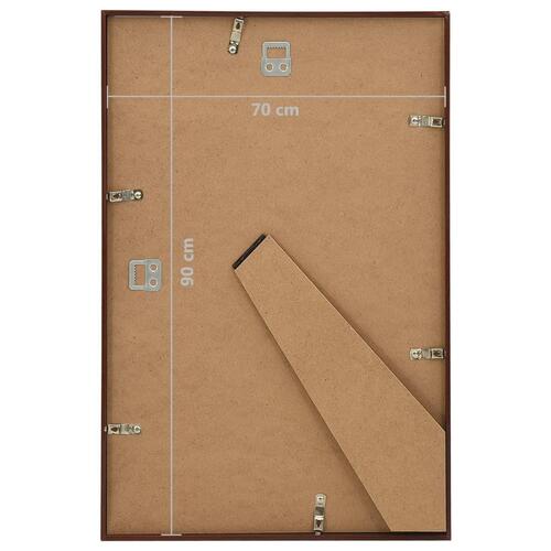 Billedrammer 3 stk. til væg/bord 70x90 cm MDF bronzefarvet