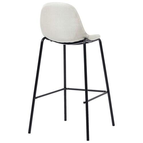 Barstole 4 stk. stof cremefarvet