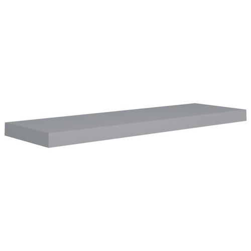 Væghylder 2 stk. 80x23,5x3,8 cm MDF grå