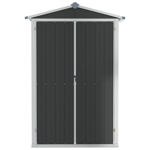 Haveskur 116x45x175 cm galvaniseret stål antracitgrå