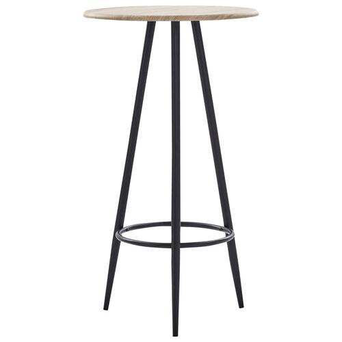 Barbord 60 x 107,5 cm MDF egetræsfarvet