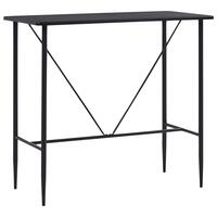 Barbord 120 x 60 x 110 cm MDF sort