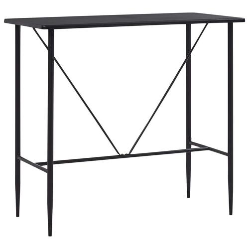 Barbord 120 x 60 x 110 cm MDF sort