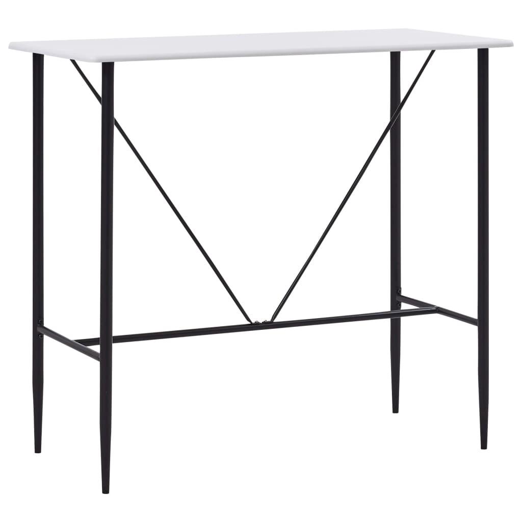 Barbord 120 x 60 x 110 cm MDF hvid