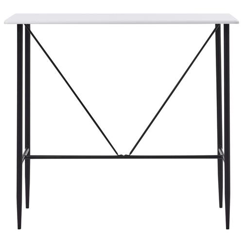 Barbord 120 x 60 x 110 cm MDF hvid