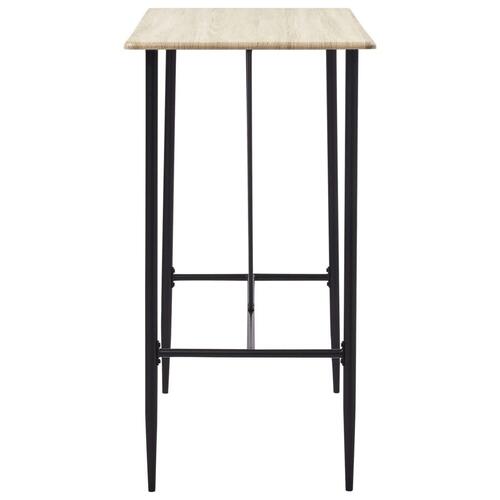 Barbord 120 x 60 x 110 cm MDF egetræsfarvet
