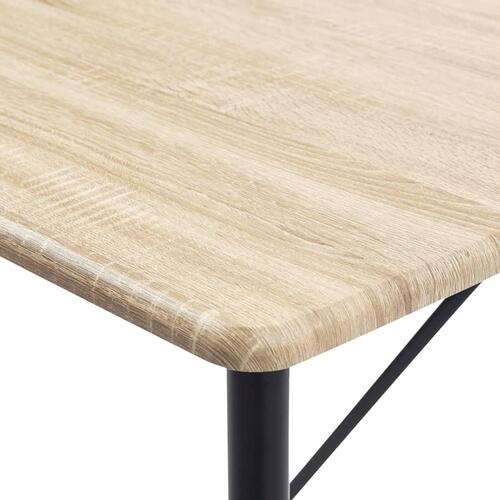 Barbord 120 x 60 x 110 cm MDF egetræsfarvet