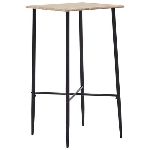 Barbord 60 x 60 x 111 cm MDF egetræsfarvet