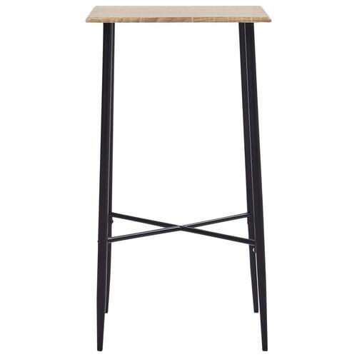 Barbord 60 x 60 x 111 cm MDF egetræsfarvet