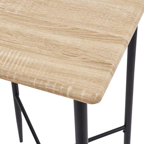 Barbord 60 x 60 x 111 cm MDF egetræsfarvet