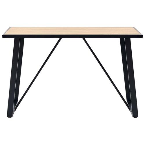Spisebord 120 x 60 x 75 cm MDF egetræsfarve