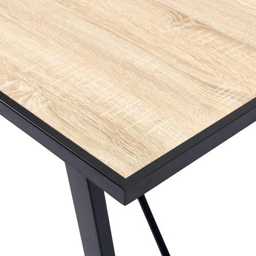 Spisebord 120 x 60 x 75 cm MDF egetræsfarve