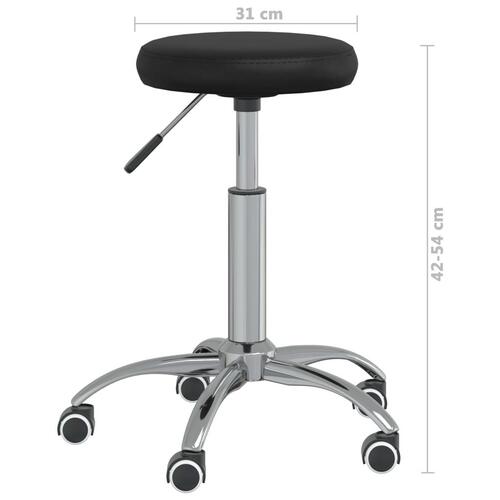 Massagestol kunstlæder sort