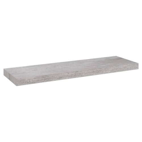 Væghylde 80x23,5x3,8 cm MDF betongrå