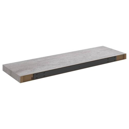 Væghylde 80x23,5x3,8 cm MDF betongrå