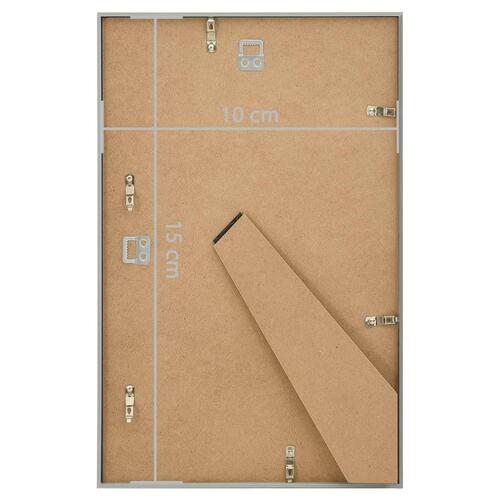 Billedrammer 5 stk. til bord 10x15 cm MDF sølvfarvet