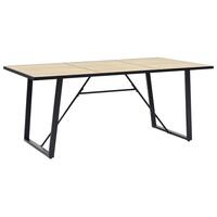 Spisebord 200 x 100 x 75 cm MDF egetræsfarve