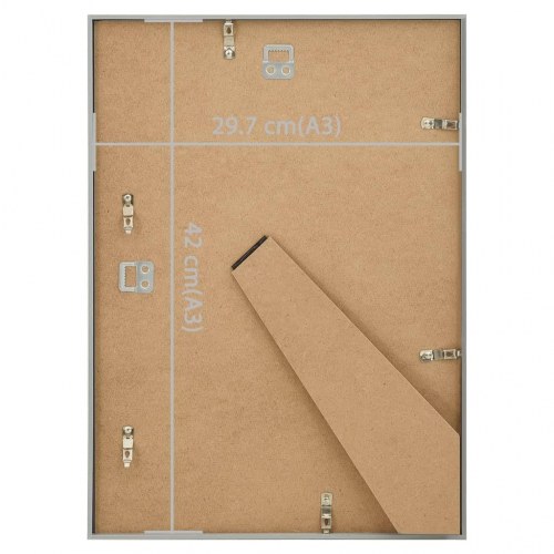 Billedrammer 5 stk. til væg & bord 29,7x42 cm MDF sølvfarvet