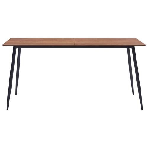 Spisebord 160 x 80 x 75 cm MDF brun