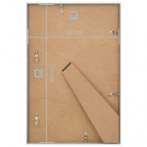 Billedrammer 3 stk. til væg 50x70 cm MDF sølvfarvet
