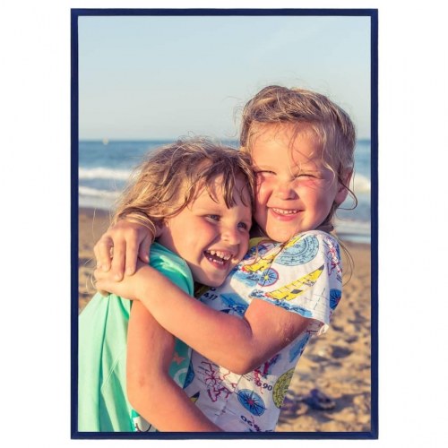 Billedrammer 3 stk. til bord 18x24 cm MDF blå