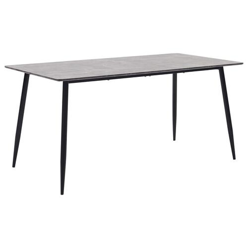 Spisebord 160 x 80 x 75 cm MDF grå