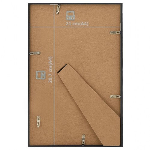 Billedrammer 3 stk. til bord 21x29,7 cm MDF sort